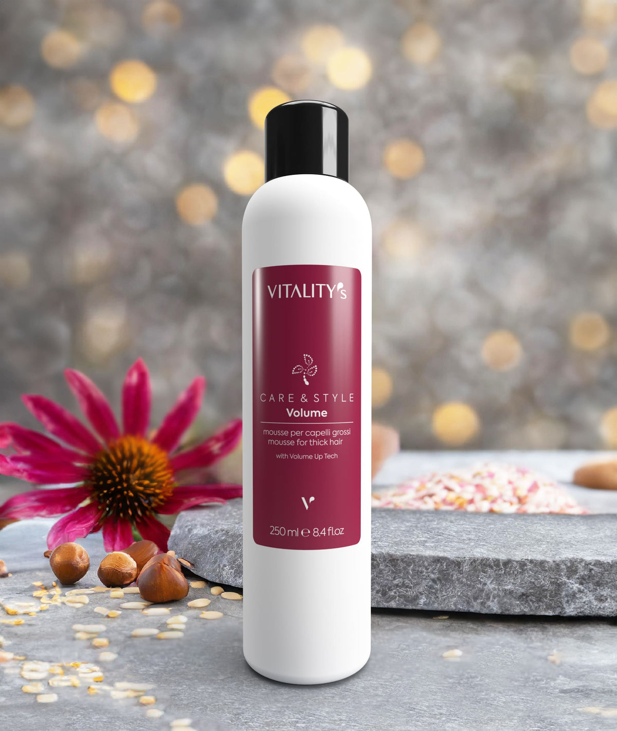 Volume mousse for thick hair