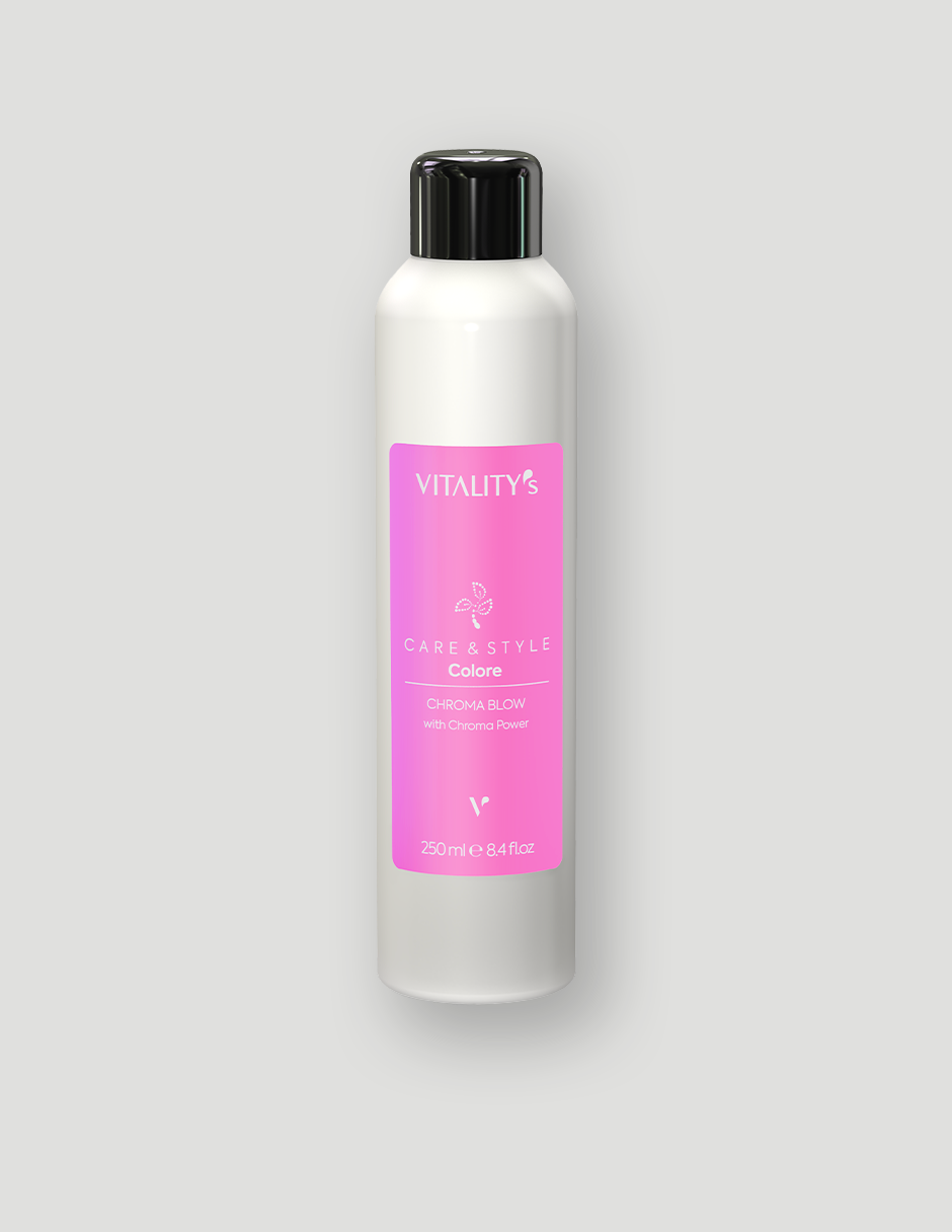 Chroma blow – Lightweight gloss spray for coloured hair